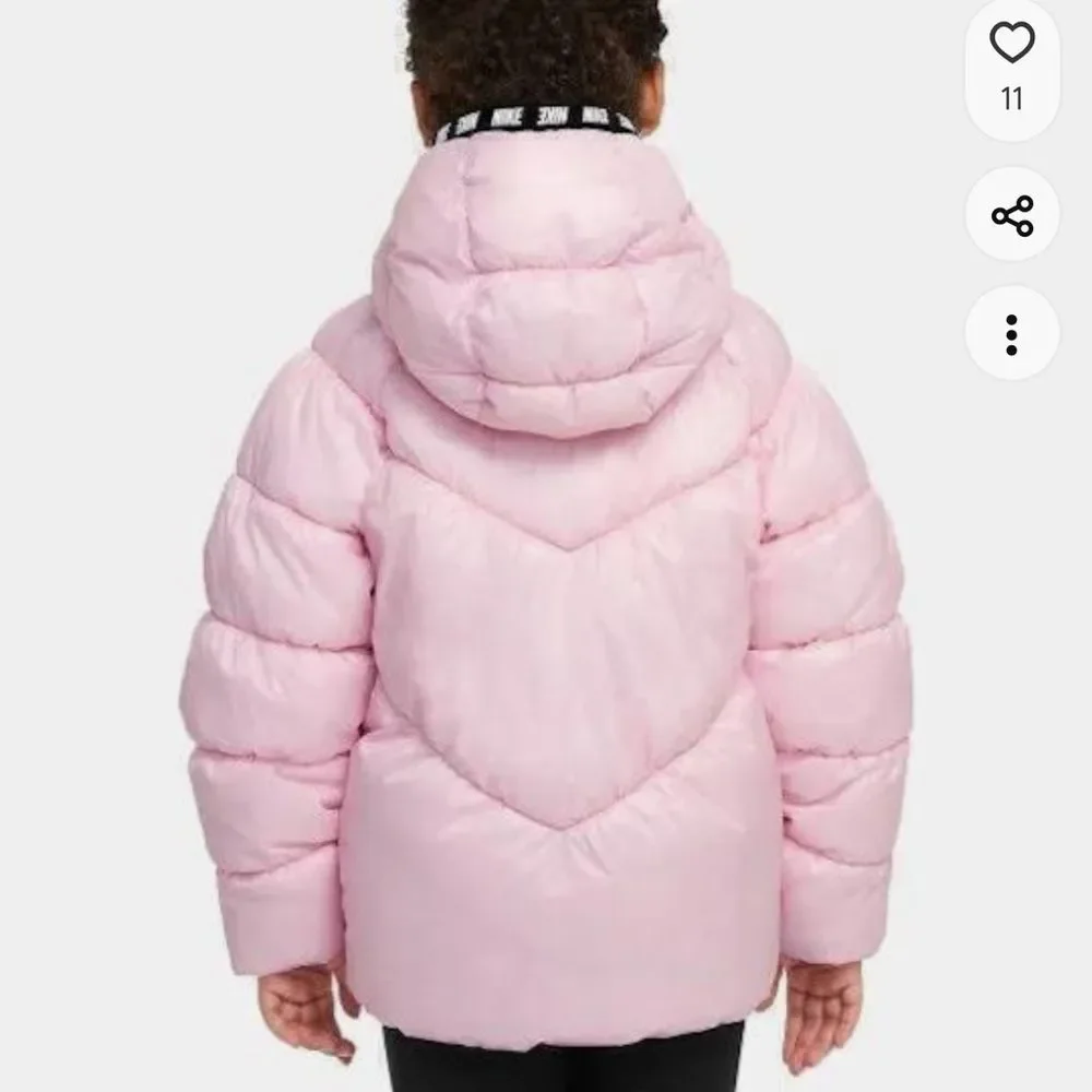 Nike Light Pink Puffer Hooded Jacket